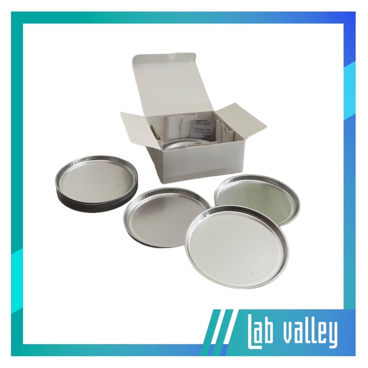 Aluminium Sample Pans Laboratory Aluminum Foil Weighing Pan Moisture Analyzer Disposable Sample Pan Diameter 50 Pieces/Box 90MM Aluminium Sample Pans Toledo