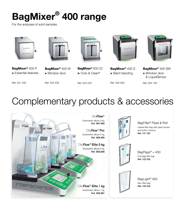 เครื่องตีบดตัวอย่าง Stomacher รุ่น BagMixer ยี่ห้อ Interscience แล็ป