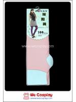 กางเกงเลคกิ้ง สีชมพู เนื้อไนล่อน รุ่นเหยียบส้น