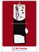 กางเกงเลคกิ้งสีดำ เนื้อไนล่อน รุ่นเหยียบส้น