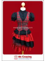 ชุดโกธิคพังค์แอนิต้าริทึ่มสเกิร์ต สีดำแดง Black & Red Anita Rhythm Skirt Separate