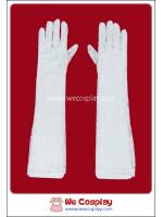 ถุงมือลูกไม้ชิโระโลลิต้า แบบยาว สีขาว White Lolita Lace Long Gloves