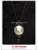 สร้อยคอโกธิคโลลิต้า จี้สไตล์วิคตอเรียน สีทองโบราณ Victorian Gothic Lolita Necklace