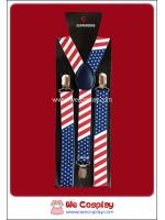 สายเอี๊ยมลายธงชาติอเมริกาลายเฉียง