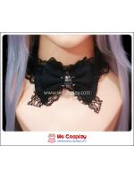 โชคเกอร์คุโระโลลิต้า สีดำ สกัลริบบ้อน Kuro Lolita Choker
