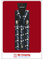 สายเอี๊ยม ลายพราง โทนสีฟ้าเทาเขียว Camouflage Pattern Suspenders