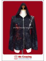 เสื้อแจ็คเก็ตพั้งค์ สไปเดอร์เว็บ สีดำ Black Spider Web Punk Jacket มีฮู้ด ด้านหลังเป็นรอยขาดรูปใยแมงมุม
