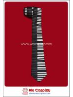 เนคไท ลายเปียโน สีดำ