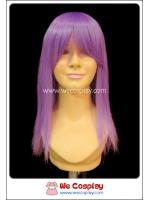วิกผมคอสเพลย์ สีม่วง ยาวตรง มีหน้าม้า Purple Cosplay Wig