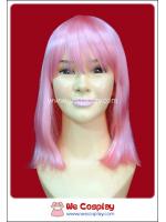 วิกผมบ๊อบสั้น สีชมพูนมเย็น Pink Bob Cosplay Wig