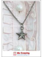 สร้อยคอโกธิค จี้รูปดาว สีนิเกิลรมดำ Gothic Necklace