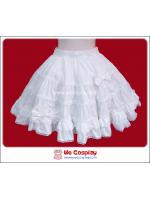 กระโปรงโลลิต้า สีขาวล้วนประดับโบว์ (White Lolita Skirt)
