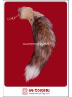 พวงกุญแจหางจิ้งจอกสีน้ำตาลยาวพิเศษ สำหรับห้อยกระเป๋าถือ ทำจากขนสัตว์เทียม