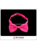 โบว์หูกระต่ายสำเร็จรูป สีชมพูบานเย็น