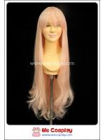 วิกผมคอสเพลย์ ยาวตรง มีหน้าม้า สีชมพู Pink Cosplay Wig