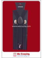 สายเอี๊ยมแบบเรียบ สีน้ำตาลเข้ม