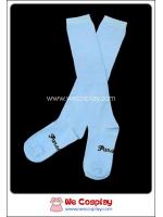 ถุงเท้าโกธิคโลลิต้า ยาวระดับเข่า สีฟ้า