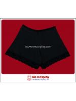 กางเกงซับใน ผ้าคอตต้อน สีดำ ขาขอบลูกไม้