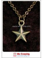 สร้อยคอโกธิค จี้รูปดาว สีทองโบราณ Gothic Necklace