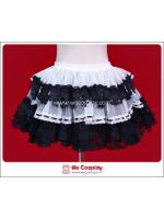 กระโปรงพังค์สีขาวดำ ชายลายหัวกะโหลก White & Black Skull Punk Skirt