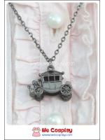 สร้อยคอโกธิค จี้รถโบราณ สีนิเกิลรมดำ Gothic Necklace