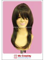 วิกผม สีน้ำตาลทอง มีหน้าม้า ยาว 45 ซม.