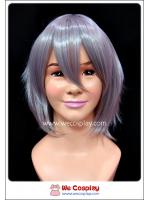 วิกผมคอสเพลย์ สีเทา ทรงซอยสไลซ์สั้น Short Grey Cosplay Wig ไหมทนร้อน