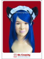 ที่คาดผมหูแมวเมด สีดำ และกระพรวน Black Cat Maid Headband and Bell
