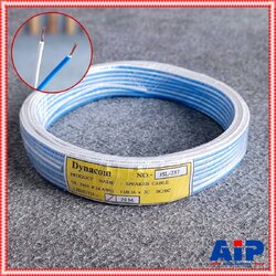 ขด20เมตร DYNACOM JSL-237 สายลำโพง ขาว-น้ำเงิน JSL 237 JSL237 สายลำโพงคู่24AWG สายไฟคู่ เอไอ-ไพศาล