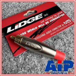 LIDGE YM-250CT สีแดง ปลั๊ก RCA ตัวผู้ YM250 CT แจ็คอาร์ซีเอตัวผู้ ปลั๊ก RCA สำหรับเข้าสาย ต่อ สายสัญญาณ YM250CT