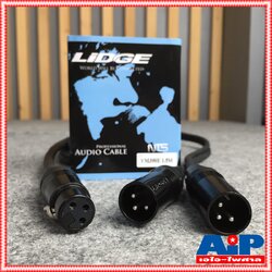 1.5เมตร LIDGE YM-390E สาย CANNON ตัวเมีย CANNON ตัวผู้ x2 ต่อY YM390 E YM 390 สายสัญญาณ เสียง แจ็ค สายY เอไอ-ไพศาล