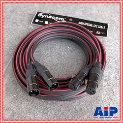 5เมตร DYNACOM สายP.CANNON-J.CANNONข้างละ2หัว J2049-6 สายดำ สายสัญญาณเสียง สายปลั๊กแคนนอนออกแจ็คแคนนอนข้างละ2หัว เอไอ-ไพศาล