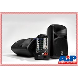 YAMAHA STAGEPAS-400BT เครื่องเสียง+กระเป๋า เครื่องเสียงเคลื่อนที่ คลาส D 400 วัตต์ เพาเวอร์มิกเซอร์ 8 ชาแนล พร้อมไมค์ไดนามิกคู่ STAGEPAS400BT STAGEPAS 400BT เอไอ-ไพศาล