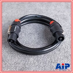1.5เมตร สายลำโพงCM S1516 1.5mm+ SPEAKON MITSUMI 1.5m. สีส้ม สายลำโพง CM-S1516 CMS1516 สายสเปคคอนหัวท้าย สายลำโพงสำเร็จรูป เอไอ-ไพศาล