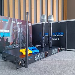 PROEUROTECH KM-D500 ไมค์ลอย UHF 4เสา ไมโครโฟน Wireless UHF ไมโครโฟนไร้สาย ไมค์ลอยคู่มือถือ โปรยูโรเทค KM D500 KMD500 เอไอ-ไพศาล