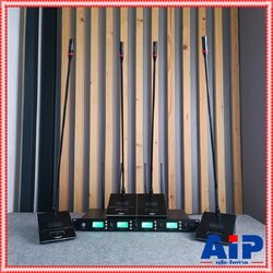 MICROTECH MT-444D ไมค์ลอยตั้งโต๊ะ4ตัว ไมค์ประชุมไร้สาย ชุด 4 ตัว ย่าน UHF ไมโครเทค ปรับความถี่ได้ MT 444 D MT444D เอไอ-ไพศาล