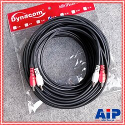 15เมตร DYNACOM RCA4หัว ตรง+ตรง สายสัญญาณ เสียง สาย RCA สายแจ็ค AV RCA 4 หัว แจ็คดอกบัว ไดน่าคอม เอไอ-ไพศาล