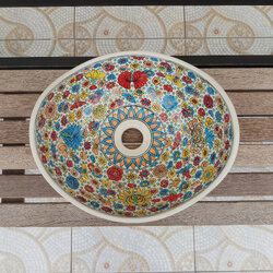 CSP-250OSD อ่างล้างหน้า อ่างล้างมือเซรามิคเขียนลาย