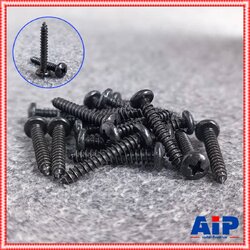 ถุง20ตัว สกรูPHดำ 8X1นิ้ว น็อตเกลียวปล่อย น็อตดำเกลียวปล่อย สกรูดำเกลียวปล่อย สกรูดำหัวกลม น็อตเกลียวปล่อย1นิ้ว เอไอ-ไพศาล