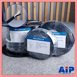 (1ขด) มี3ความยาวให้เลือก สายชีลด์ST Amphenol APH-AWIR022 4.5mm ขด10/20/50เมตร สายสีดำ สายชีลด์สเตอริโอ สายชีลด์4.5mm. เอไอ-ไพศาล