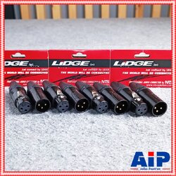 แพ็ค4คู่ LIDGE YM-999 XLR MALE + XLR FEMALE ปลั๊ก + แจ็ค XLR ขั้วทอง ( YM 001 B + YM 002 B ) CANNON ผู้+เมีย YM001B + YM002B NTS YM999 YM 999 เอไอ-ไพศาล