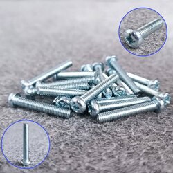 ถุง20ตัว สกรูJP 4X25 น็อต สกรู น็อตเกลียวละเอียด น็อตเกลียวละเอียดหัวกลม สกรูเกลียวละเอียด น็อตJP4X25 เอไอ-ไพศาล