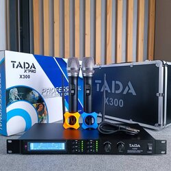 TADA X-300 ไมค์ลอยคู่ ไมค์ลอยมือถือคู่UHF มีกระเป๋า ไมค์ลอย ไมค์คาราโอเกะ WIRELESS MICROPHONE ธาดา TA DA X 300 TA-DA X300 เอไอ-ไพศาล