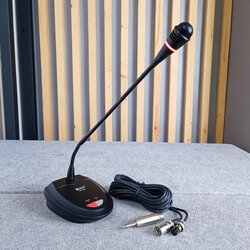 NPE GN-460 ไมค์ตั้งโต๊ะ คอไมค์ 43cm รองรับไฟ Phantom 48v ไมค์ประชุมคออ่อนมีไฟ GN 460 เอ็นพีอี GN460 เอไอ-ไพศาล