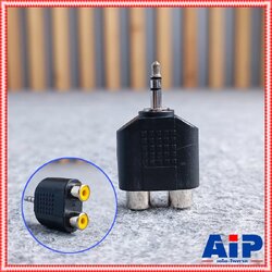 P.TR-STท้ายRCAx2 ปลั๊กทด / ปลั๊กTR-ST ท้าย RCA ตัวเมีย x2 / แจ็คหูฟังตัวผู้ ท้าย RCA เมีย 2ช่อง / แจ็ค TRS ตัวผู้ ออก อาร์ซีเอ เมีย 2ช่อง