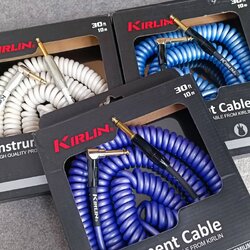 10เมตร(1เส้น) KIRLIN IPK-222BFGL สายกีต้าร์ 10เมตร มี3สีให้เลือก สีม่วง / ขาว / น้ำเงิน สายแจ็คกีต้าร์ 22AWG สายไมค์หัวท้าย สายสัญญาณสำเร็จรูป เอไอ-ไพศาล