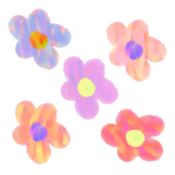 แจกฟรี ใช้เชิงพาณิชย์ได้ ไฟล์ดอกไม้สีรุ้ง