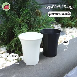 กระถางต้นไม้ ทรงปากแตร รุ่นTP03 ขนาด 3 นิ้ว