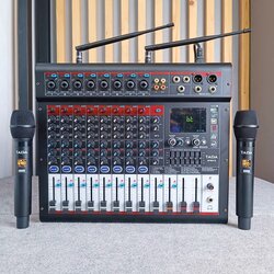 TADA SPIRIT-8 POWERMIXER พร้อม ไมค์ลอย2ตัว 350 watt EFX USB บลูทูส ธาดา มิกเซอร์อนาล็อก SPIRIT 8 SPIRIT8 เอไอ-ไพศาล