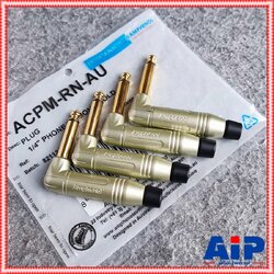 แพ็ค4ตัว AMPHENOL ACPM-RN-AU ปลั๊กไมค์โมโน ด้ามงอชุบทอง MIC MONO ปลั๊กไมค์MONO ปลั๊กไมค์โมโนชุบทอง ด้ามงอ ปลั๊กไมค์โมโนด้ามงอ เอไอ-ไพศาล